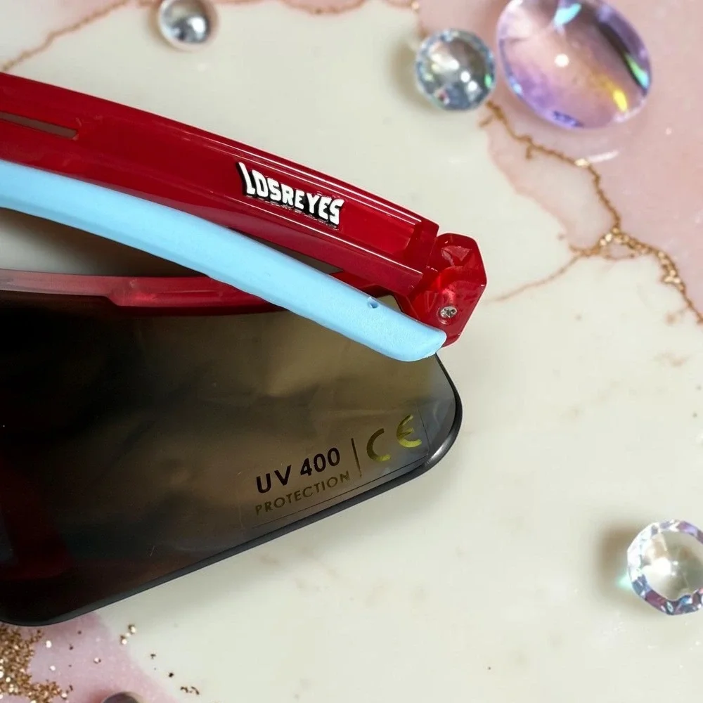 Los Reyes Rocket Pop Youth Sunglasses Red White Blue UV 400 Sport Shades NEW